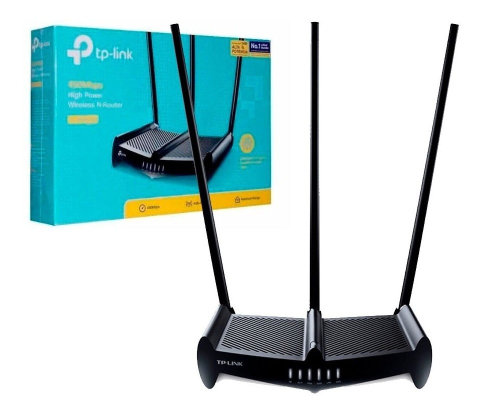 Router TP-LINK TL WR941HP 3 ANTENAS 450Mbps Wireless