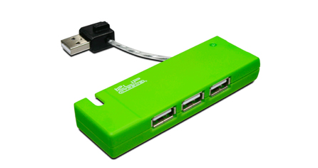 Hub KLIP XTREME KUH400G 4 puertos USB 2.0 Green