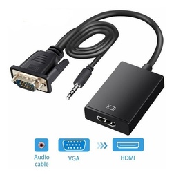 [00004765] Convertidor ANERA VGA a HDMI Black