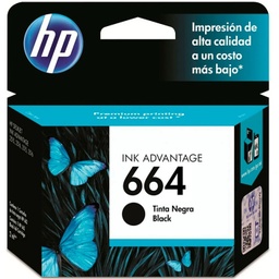 [00003643] Cartucho de tinta HP F6V29AL 664 Negro