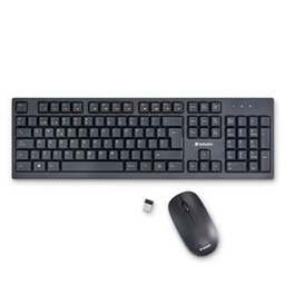 [00052885] Teclado y Mouse VERBATIM  Inalambrico 70708 USB Negro