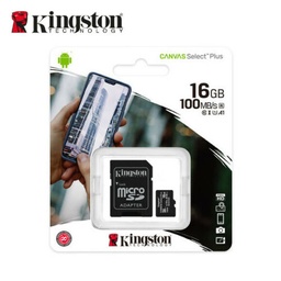 [00000978] Memory Micro SD KINGSTON 16 GB + Adaptador Clase  10
