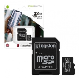 [00001619] Memory Micro SD KINGSTON 32 GB + Adaptador