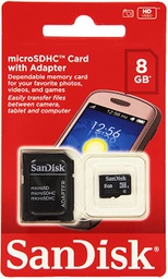 [00002537] Memory Micro SD SANDISK 8 GB + Adaptador